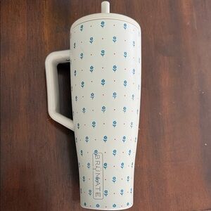 BrüMate 40 Oz Floral Tumbler with Handle